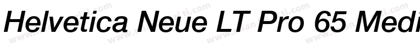 Helvetica Neue LT Pro 65 Medium字体转换